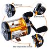 Round Baitcast Fishing Reel Sea Fishing 6+1BB 17-22LB Trolling Reel Drag Reel Saltwater Freshwater