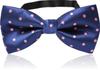 [Best Item] Bow Tie for Men and Kids, Polka Dot, BlueNavy, One-Touch Tie, Ribbon Tie, Hook Tie, Navy Blue G2-11