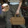 Heavy Duty Tool Bag with Waterproof Base Tote for Home Plumbers Camping