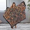 Floral Paisley Pattern Fleece Blanket Soft Warm Throw Bed Sofa Decorative Cushion Cover Gift
