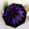 1pc Mandala Automatic Umbrella | Portable Foldable 8-Rib Manual Open, Cute Birthday & Holiday Gift for Outdoor yy260107115