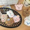 Minimalist Cute Bear Plush Keychain - Student Bag Charm Gift