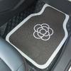 Car foot mat silk ring printing car anti-dirty non-slip foot mat net red light luxury camellia car protection mat