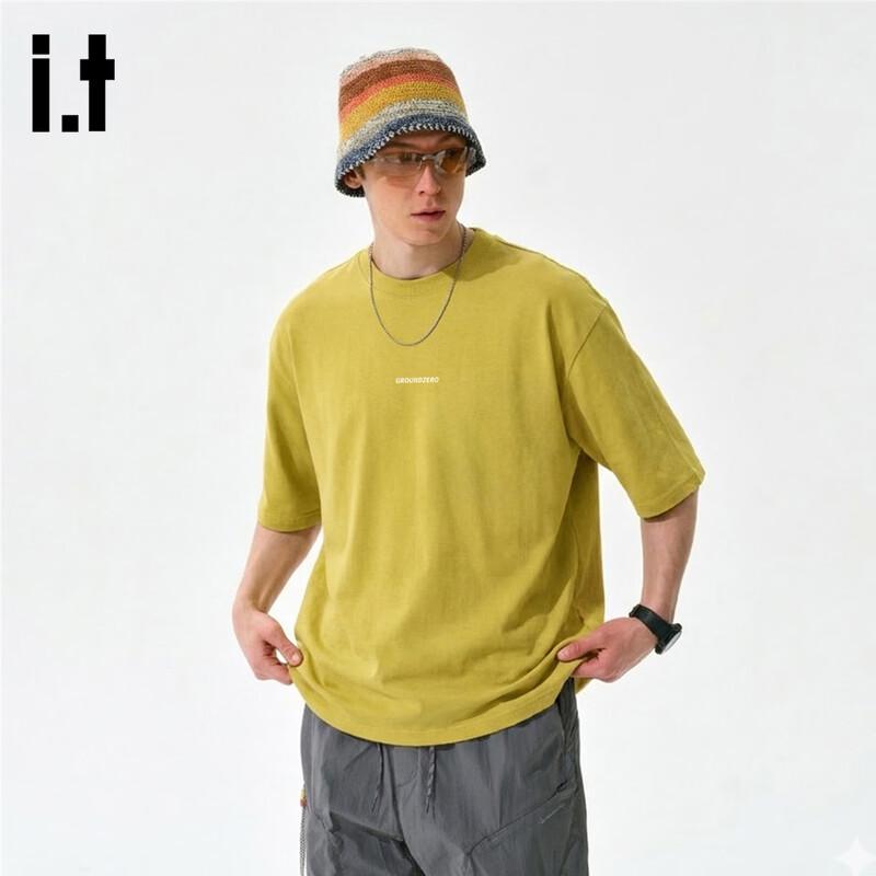 GROUND ZERO UPF50+ Loose Fit Short Sleeve Couple T-Shirt XL