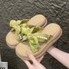 Cool Slippers Women's Summer Wear 2025 New Platform Beach Shoes Internet Celebrity Women's Casual Fashion Word Slippers Women