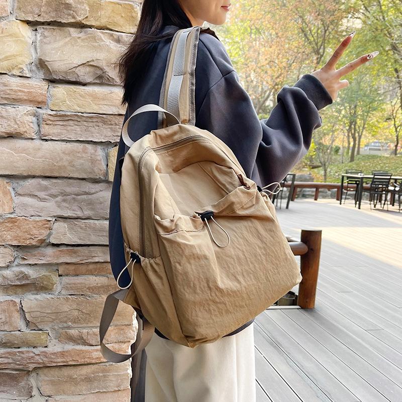 Lightweight Waterproof Nylon Backpack for Women Casual Travel Backpack Student Computer Bag Mochilas
