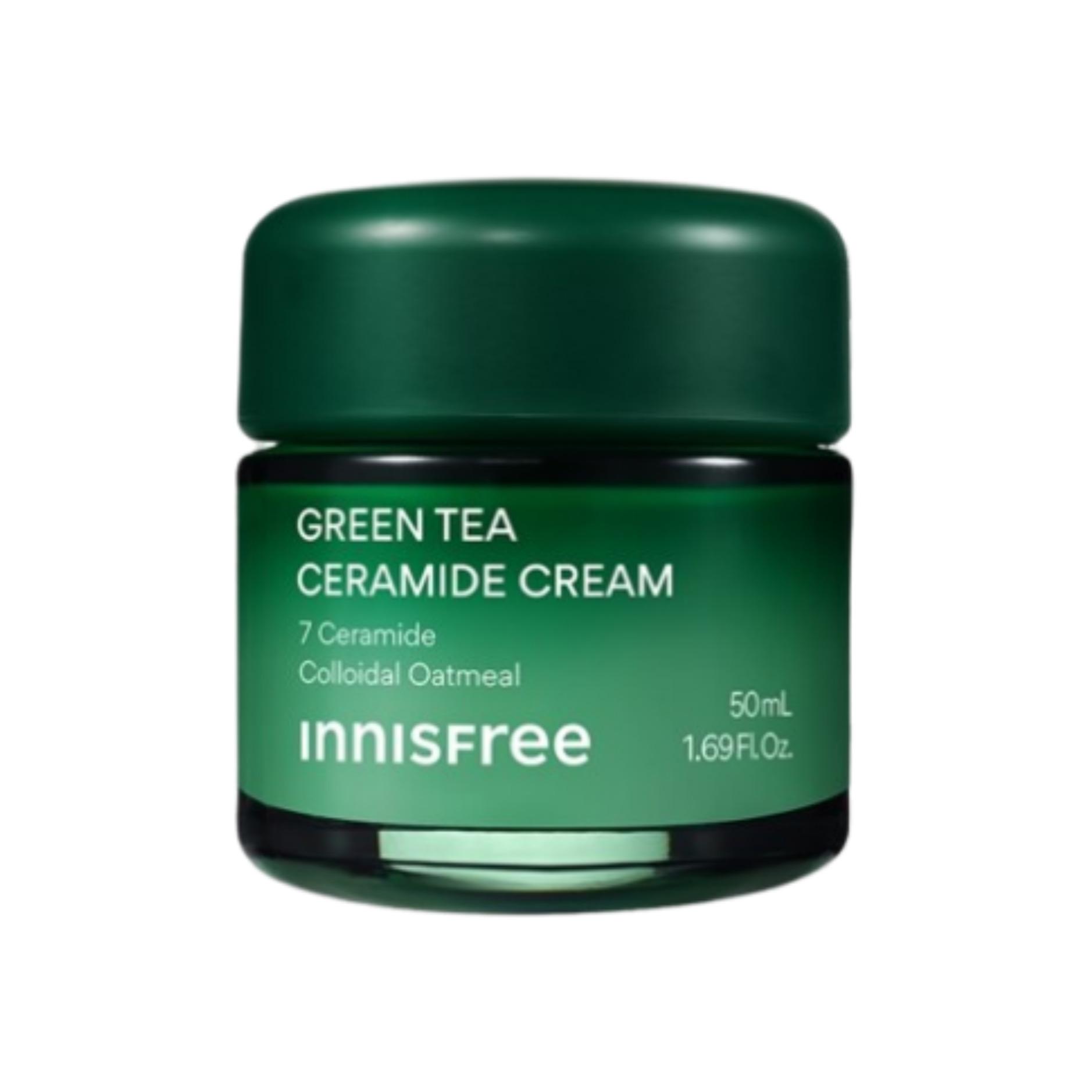 

Innisfree Green Tea Ceramide Cream 50ml Special Set (+20ml) – Hydration & Skin Barrier Care