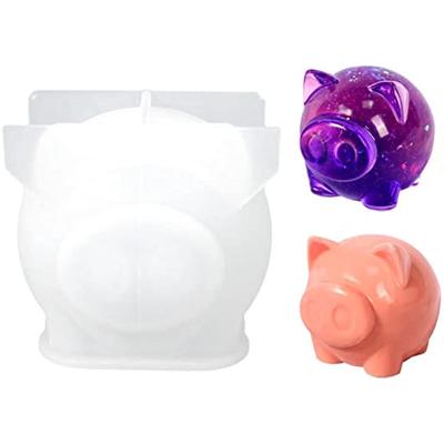 3D Pig Silicone Candle Mould DIY Craft Silicone Mould Food Grade Candles Soap Mould Decorating Chocolate Baking Mould Making Aromatherapy Wax Candles