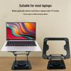 Adjustable Dual Foldable Laptop and Tablet Cooling Stand with 360° Rotation