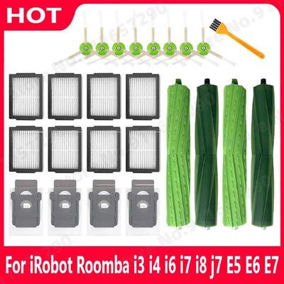 Hlavní postranní kartáč Hepa filtr Prachový sáček Pro iRobot Roomba i3 i4 i6 i7 i8 j7 E5 E6 E7 Náhradní díly Robotický vysavač Příslušenství