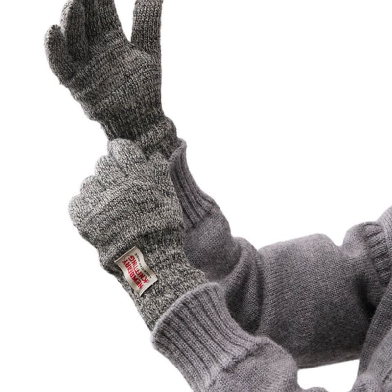 NEWBERRY KNITTING Wool Gloves - Charcoal