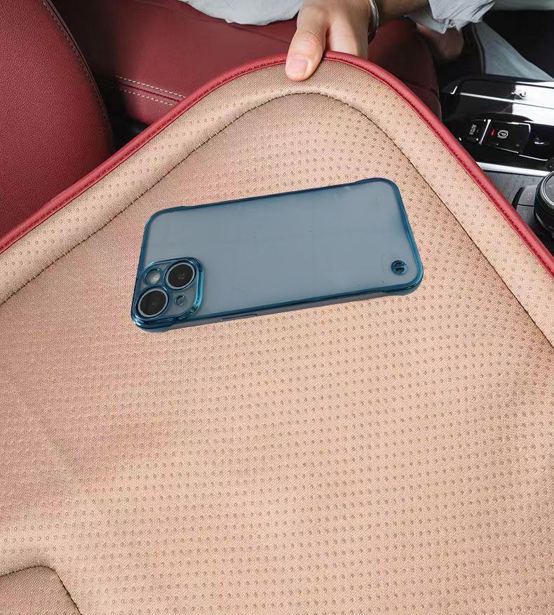 Original Nappa Leather Car Seat Cushion: Breathable, Universal, Ventilated, Single Driver's Seat for All Seasons.