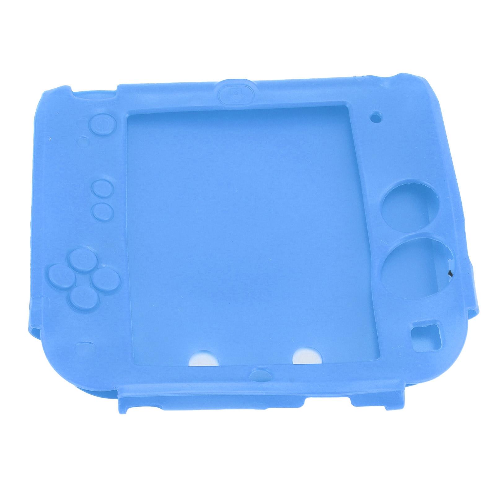 Handheld Game Console Silicone Cover for 2DS Soft ive Case Scratch Resistant with Top Bottom Screen or