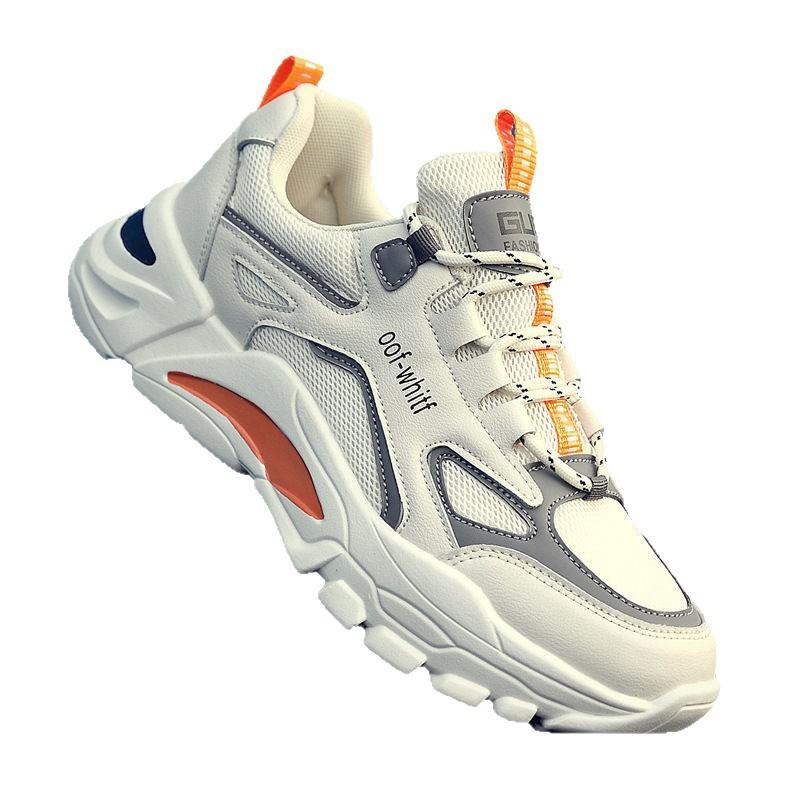 2025 New Spring Men's Shoes Trend Summer Breathable Net Shoes Sports Leisure Running Dad Trendy Shoes Versatile Ins