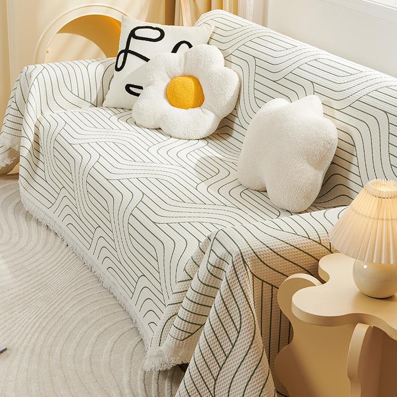 Chenille Sofa Cover Cloth, Universal Dustproof Sofa Cover for All Seasons, Anti-cat Scratch, Dustproof All-inclusive Sofa Cover Cloth, Thickened