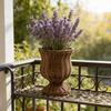 Vasi in Plastica Intrecciata Effetto Rattan con Design a Calice per Arredamento Casa e Composizioni Floreali Vasi Imitazione Rattan Regalo P9YB