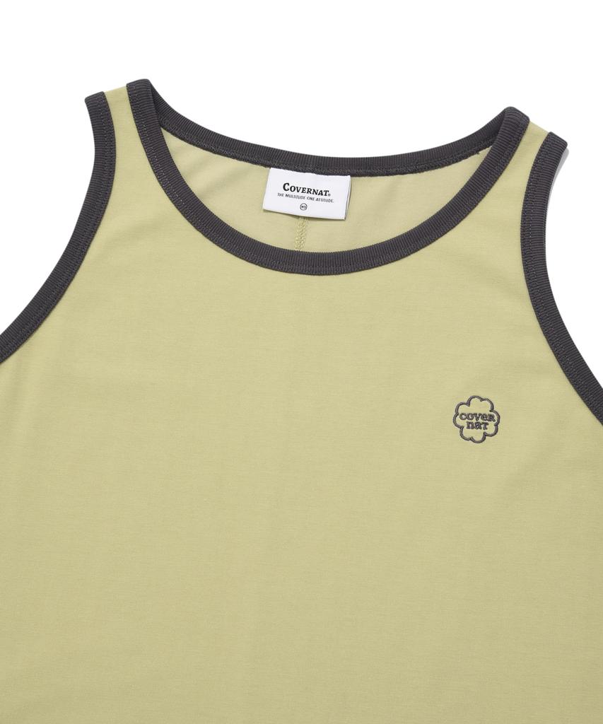 Covernat Woman Sleeveless Dress Olive