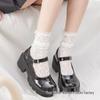 Lolita Lace Calf Socks - Breathable Mid-Tube White Socks for Women (Spring/Summer)