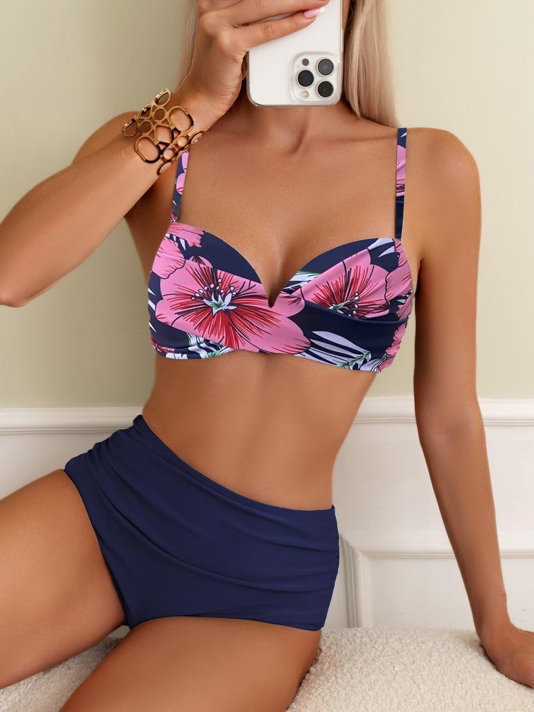 Swimming trunks women's briefs anti-light swimming trunks women's lower body bikini swimsuit swimming bottoms