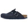 Round Toe Flat Back Clogs Unisex Footwear Dark-Blue 1026108