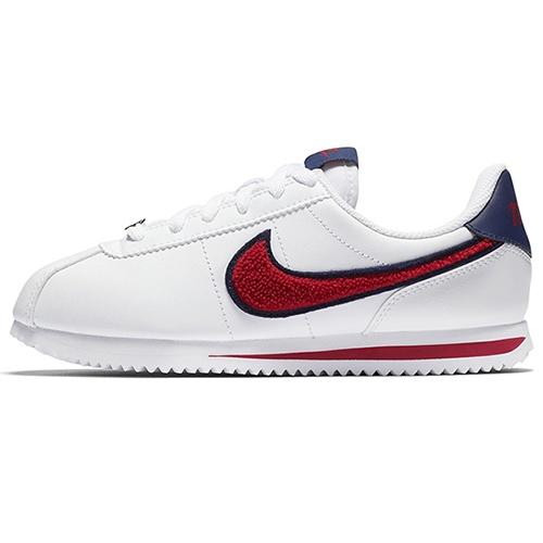 (GS) Nike Cortez Basic Leather SE White Kids AA3496-100 EU 36
