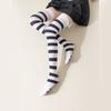 Over Knee Silk Long Socks with Cute Cats Claw Pattern for Daily Wear or Cosplay Striped Thigh High Stockings for Women