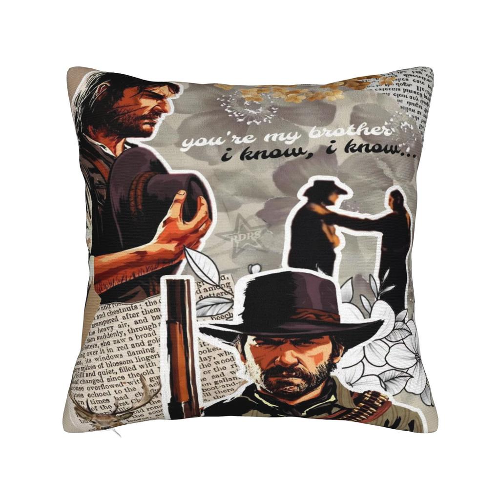 Decorative Pillow Cover Arthur Morgan Merch Home Pillow Case Cover Zippered MultiSize