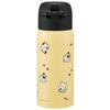 Skater Tama & Friends 350ml Stainless Steel Water Bottle with One-Touch Opening, Double-Sided Vacuum Insulation, Direct Drinking, and One-Touch Openin