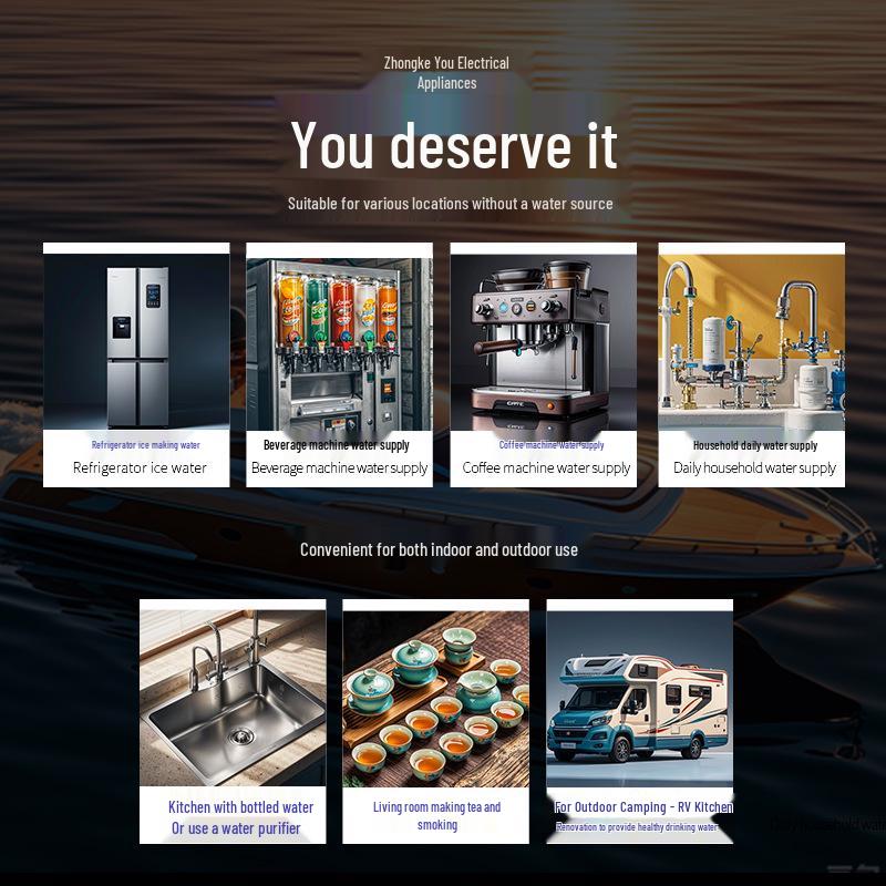 Automated Electric Beverage and Water Pump with Ice Maker