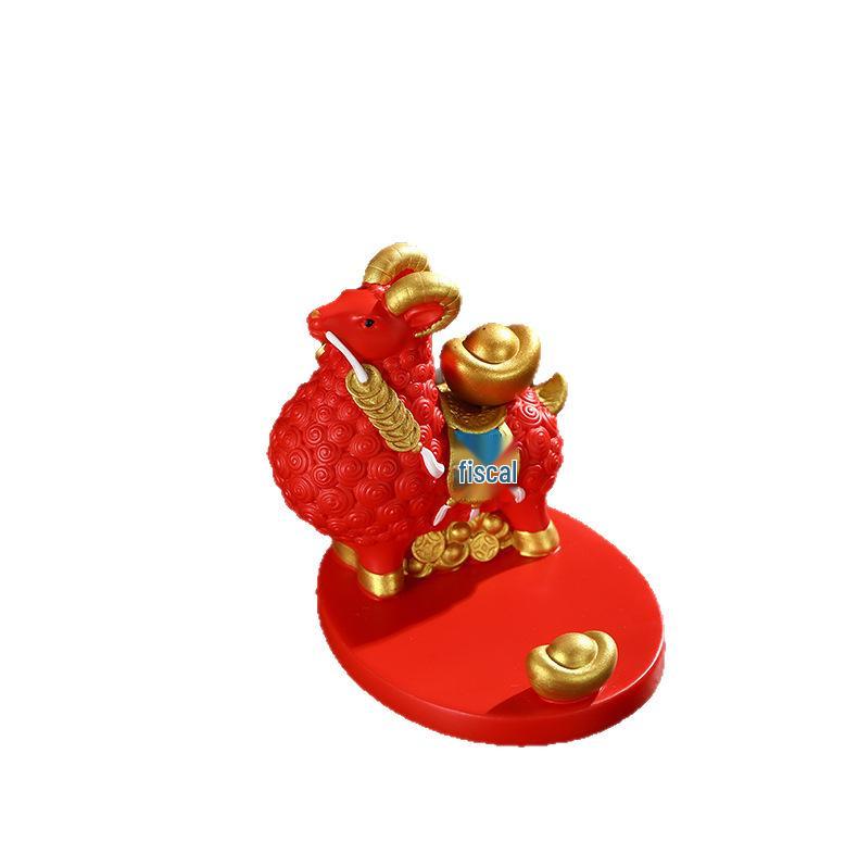 Zodiac Sheep Mobile Phone Holder - New Year Desktop Ornament Gift