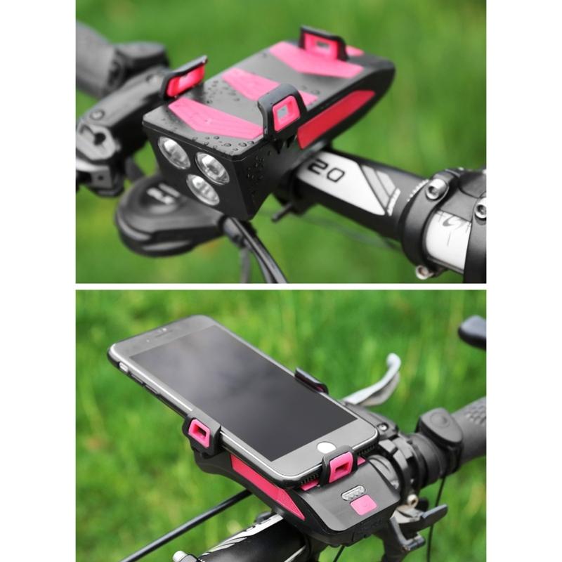Bicycles Front Lamp Cycling Head Lamp Head Light Rechargeable Bikes Front Light Watertight Bicycles Handlebar Flashlight