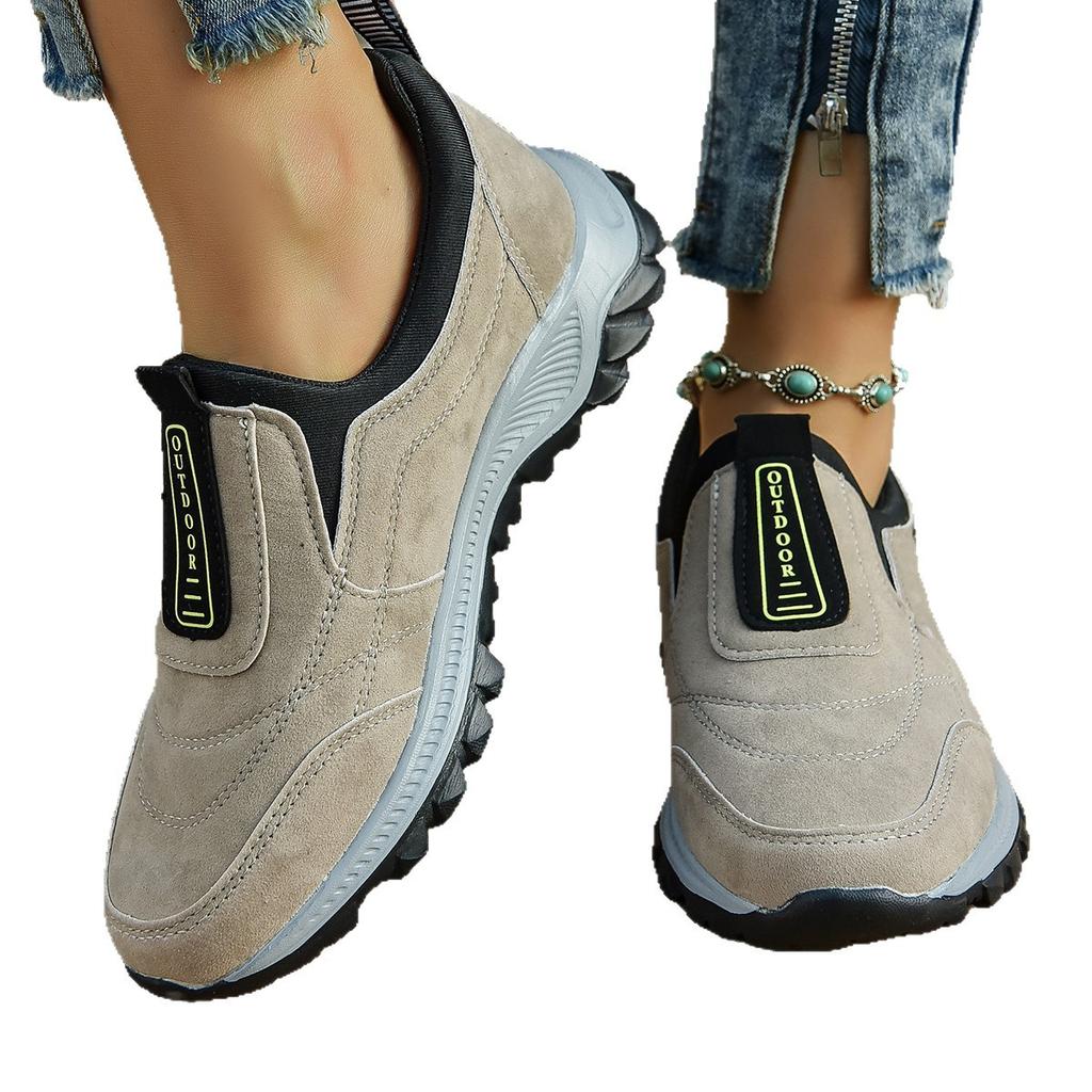 Large Size Outdoor Casual Men's Shoes for Spring and Autumn New Sports Casual Shoes Fashionable Round Toe Shallow Mouth Men's Single Shoes