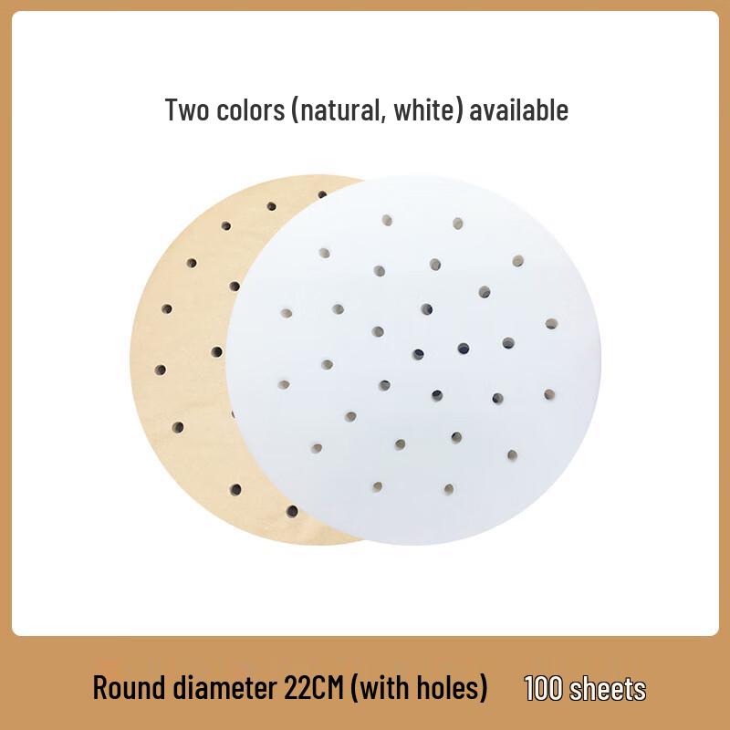 Non-stick Silicone Steamer Liners Round 22cm Perforated