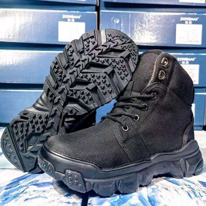 Winter new wool boots black snow boots thickened fur integrated cold-proof boots non-slip warm boots cotton shoes
