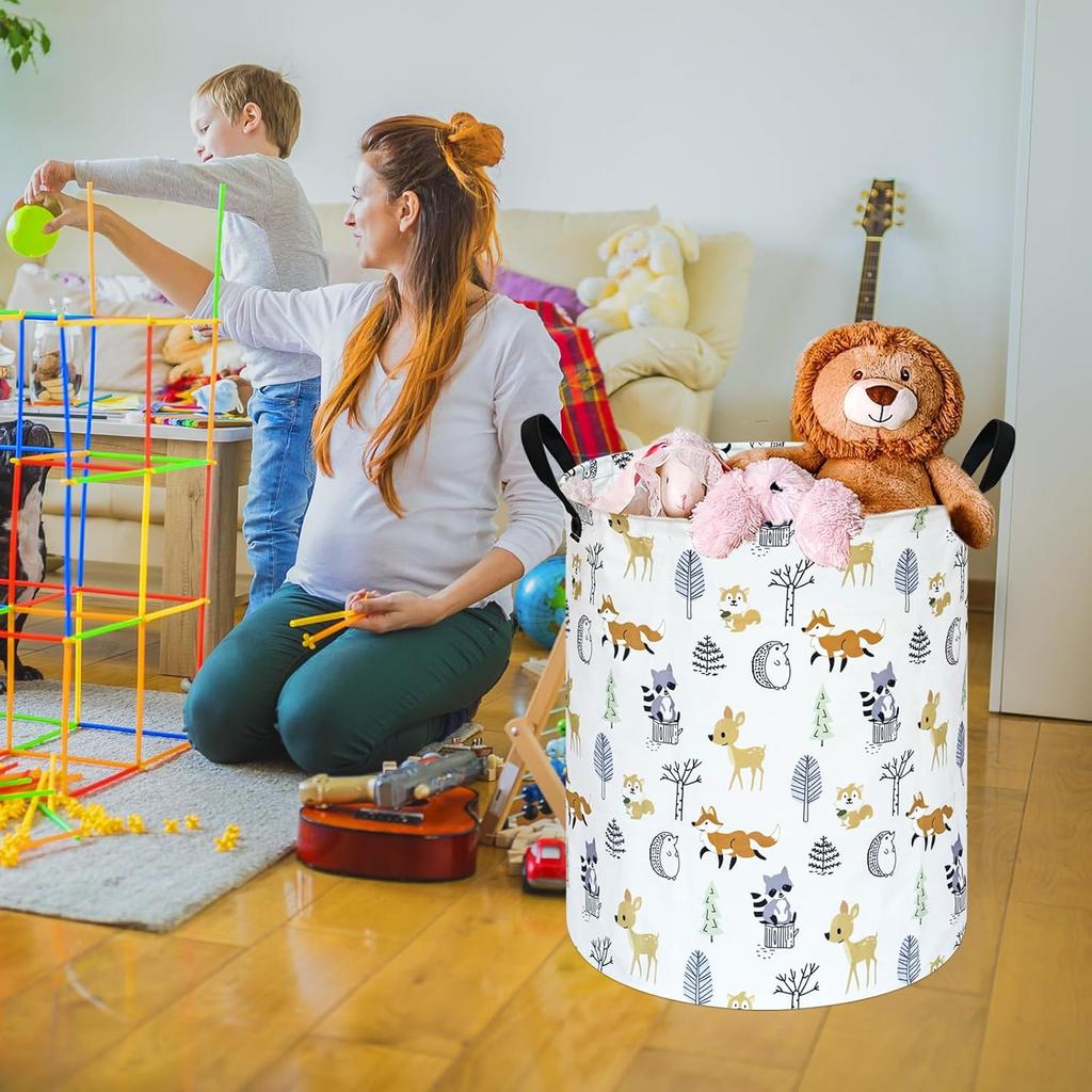 Round Laundry Basket Storage B Nursery Hamper Gift Baskets for Home,Office,Home Decor