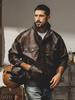Men's Retro Soft Leather Motorcycle Jacket - American Classic Autumn/Spring Trend