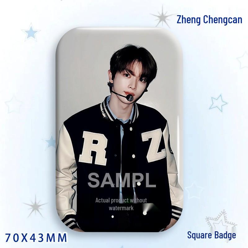 Zheng Chengcan Concert Star Badge & Laser Sticker Pin Brooch