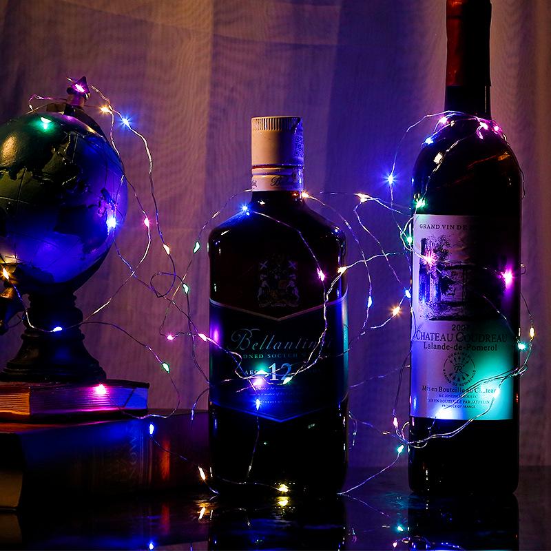 LED-Lichterkette mit Schleierkraut aus Kupferdraht – Dekoration für Blumensträuße, Geschenkboxen, Sterne und Kuchen