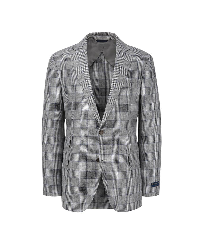 Brooks Brothers Classic Fit Linen Hopsack 2-Button Jacket (Grey) (Bbjsmf8453Wem)