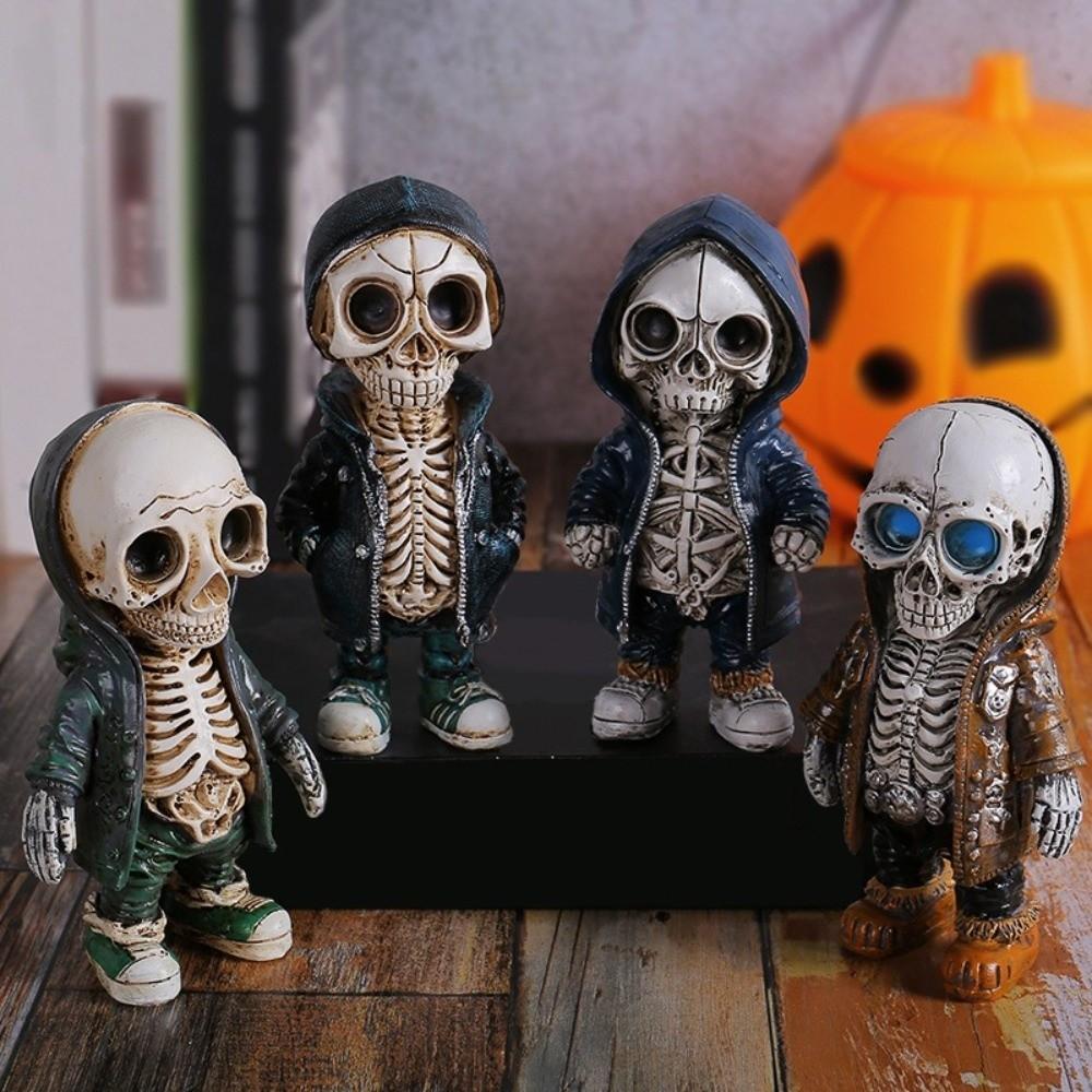 Gift Skeleton Figurines Halloween Decoration Skeleton Ornament Exquisite Skeleton Statue Home