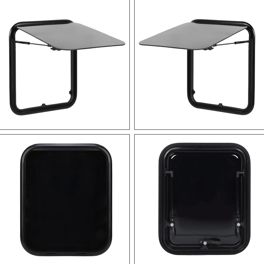 16 X 20in RV Window Rounded Corner Double Layer Acrylic Hydraulic Support Rod Privacy Protection for