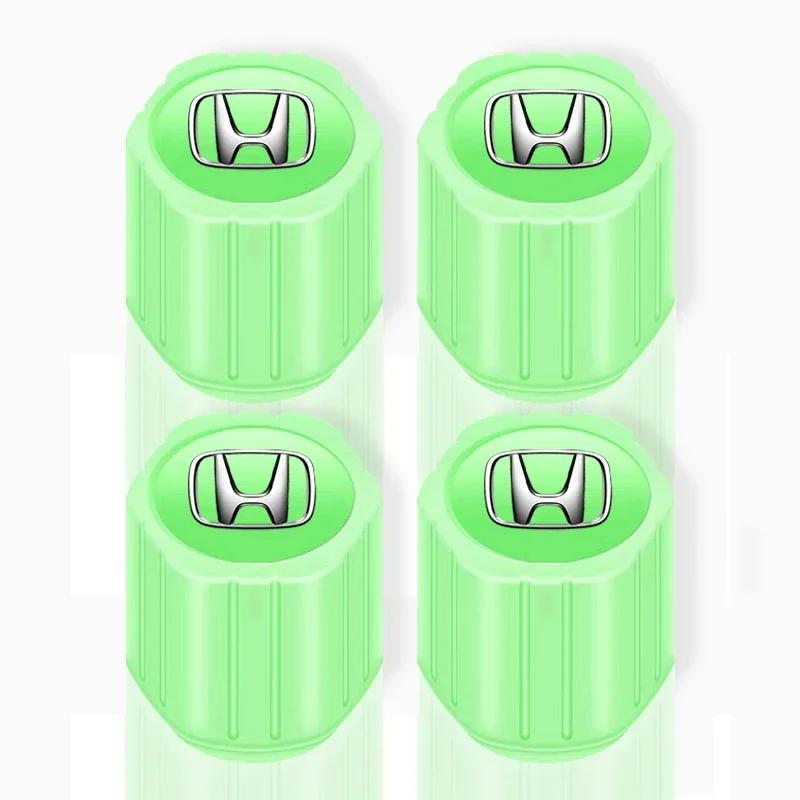 

Для Honda 4 шт. Светящиеся колпачки на ниппель колеса мотоцикла, автомобиля, флуоресцентные, для Honda Civci CRV Accord Mugen Prelude FIT City