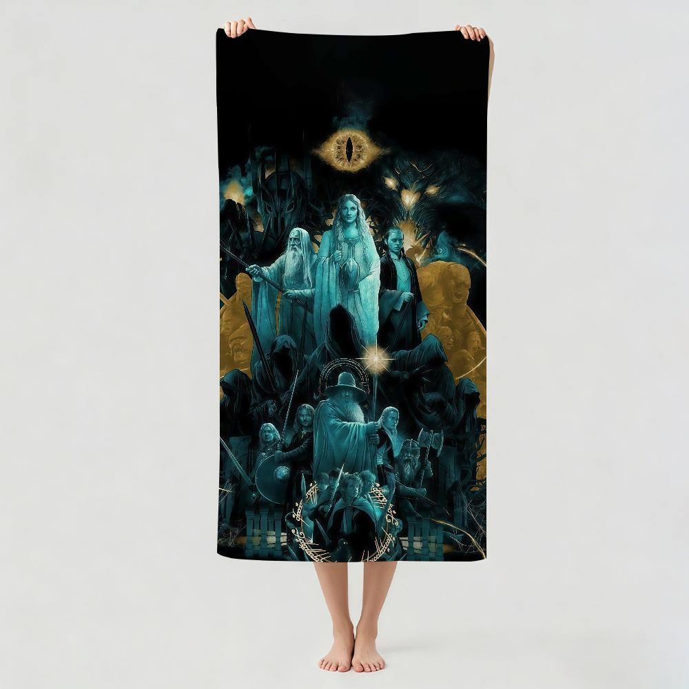 Movie The L-Lord of the R-Rings Towel Drying Bath Towel Applicable To Light Swimming Camping Yoga Beach Out