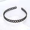 Plastic Washing Mens Unisex Black Wavy Headdress Hair Hoop Hair accessories Headband Head Hoop