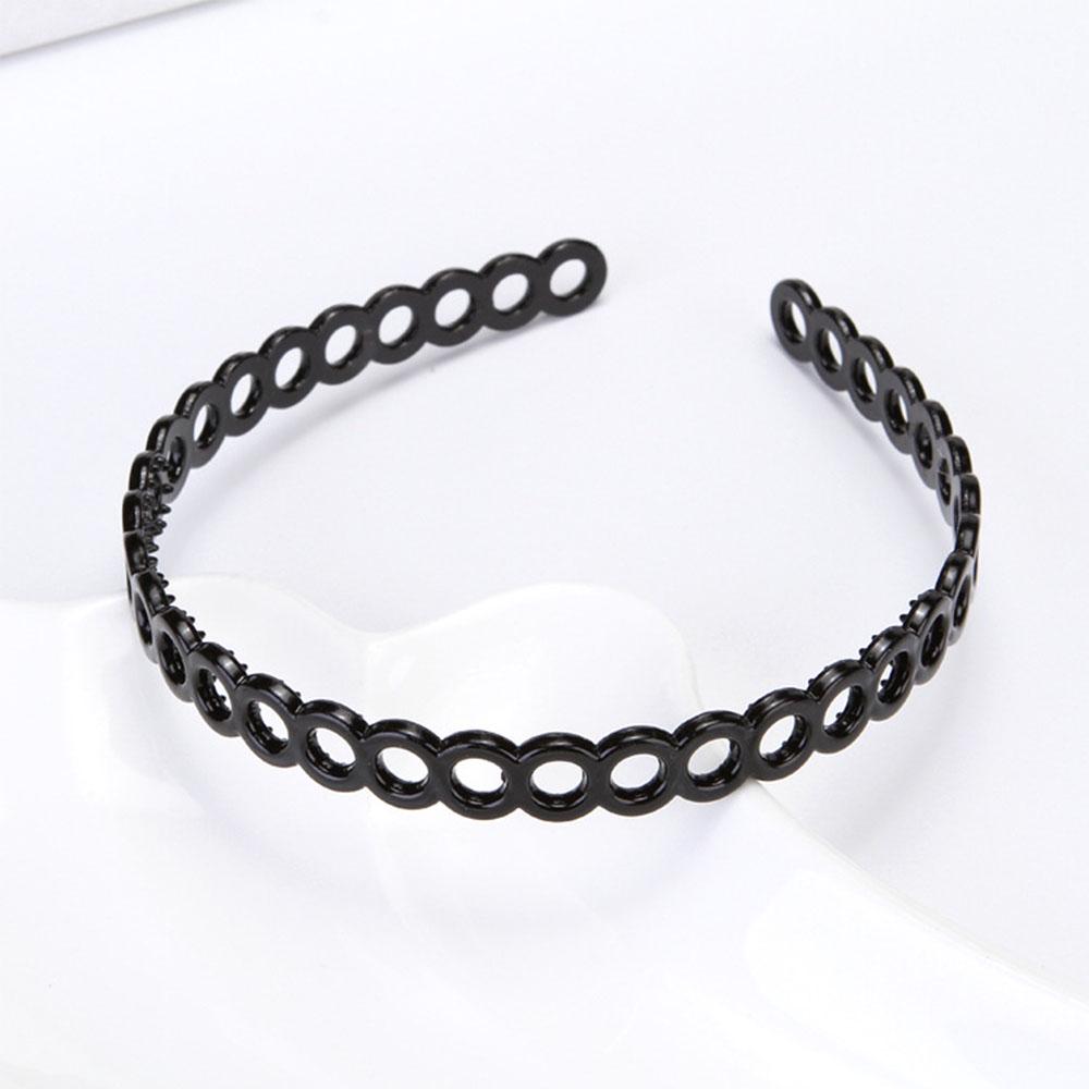Plastic Washing Mens Unisex Black Wavy Headdress Hair Hoop Hair accessories Headband Head Hoop