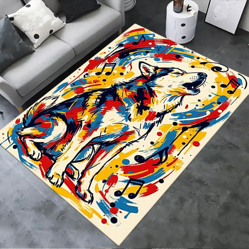 

2025 New Husky Dog Carpet Rug for Living Room Bedroom Home Sofa Decoration,Kids play Non-slip Floor Mat68 40x60cm( 15x23in )