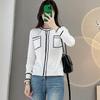 Cotton Thread Small Fragrance Style Knitted Cardigan for Women's Short Jacket Summer Top Versatile Fashionable Sunscreen Air Conditioning Shirt