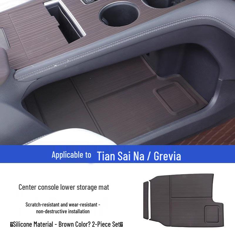Toyota Sienna Center Console Silicone Anti-Slip Dashboard Mat