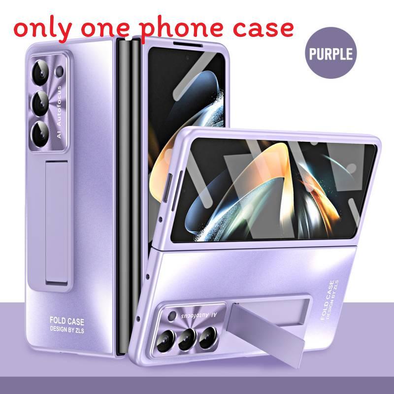 

Для Z Galaxy Fold 5 Защитный чехол со слотом для ручки и держателем для ежедневного использования фиолетовый