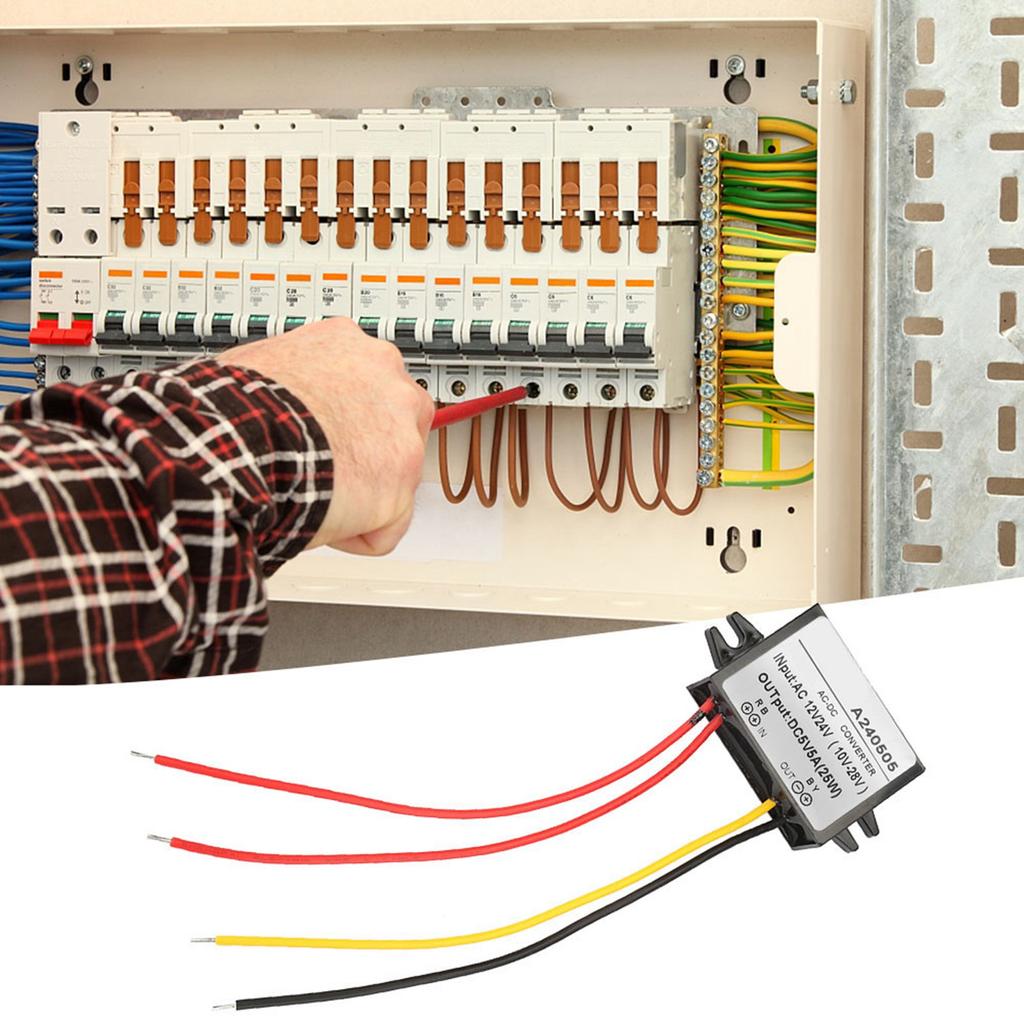 AC 12V 24V to DC 5V Buck Converter AC DC Power Supply Module